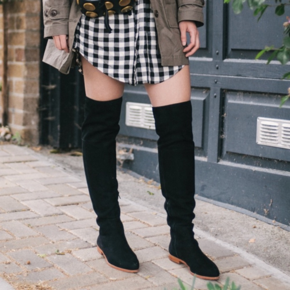 BNWT Loeffler Randal Jos Over the Knee Thigh Boots